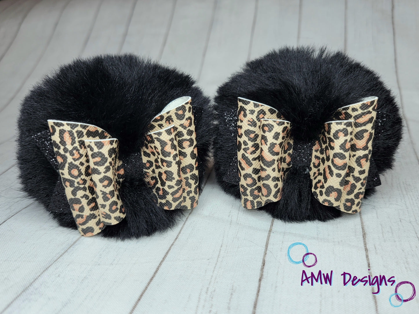 Cheetah Print Pom Piggies