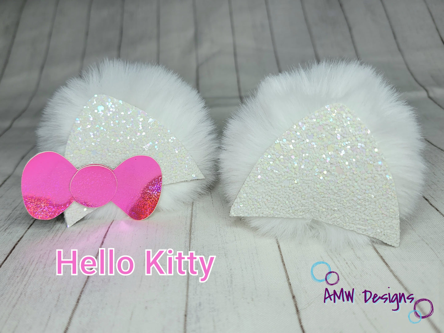Kitty Ear Pom Piggies