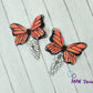 Monarch Butterfly Snap Clip