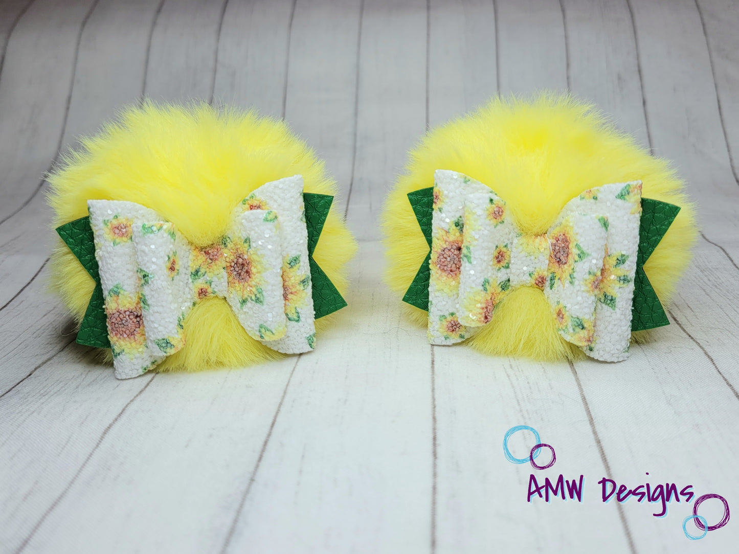 Sunflower Pom Piggies