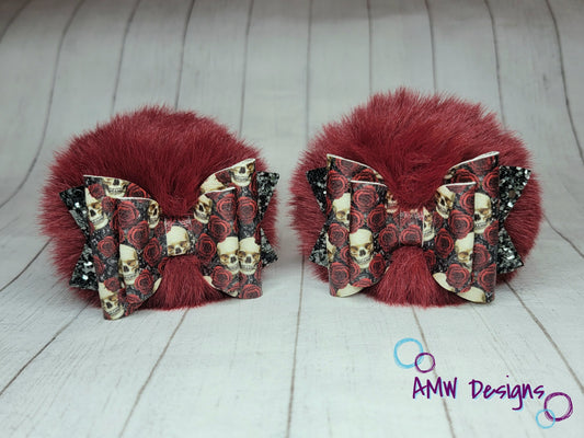 Roses & Skulls Pom Piggies