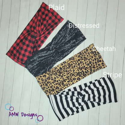 Knit Twisted Headbands- Fall Print '22