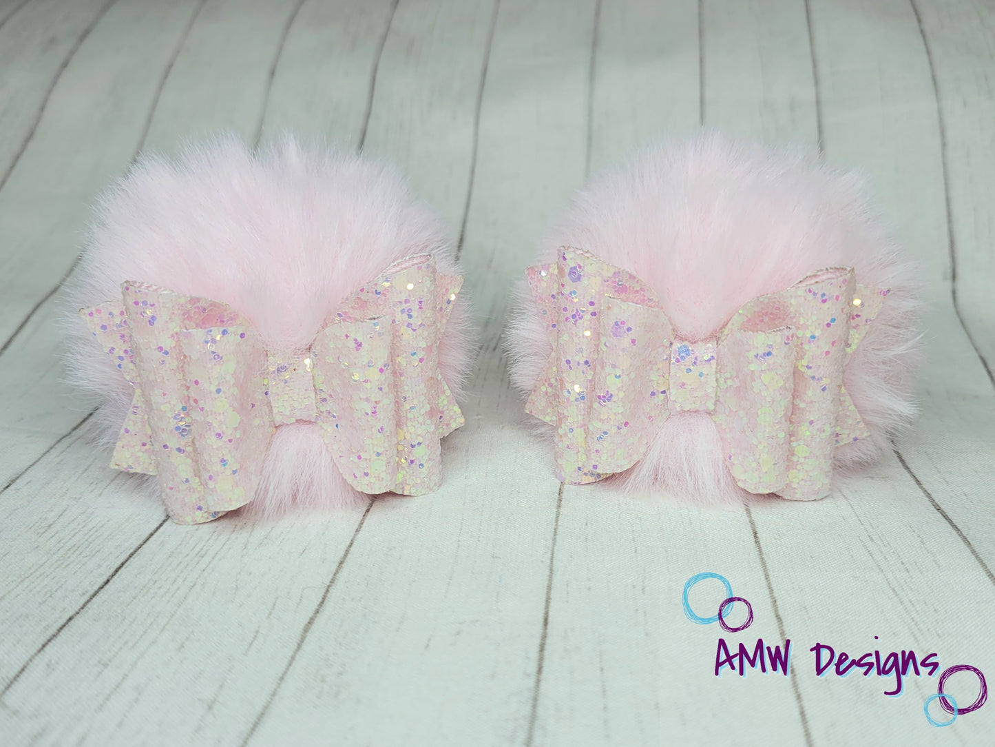 Baby Pink Pom Piggies