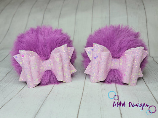 Purple Pom Piggies