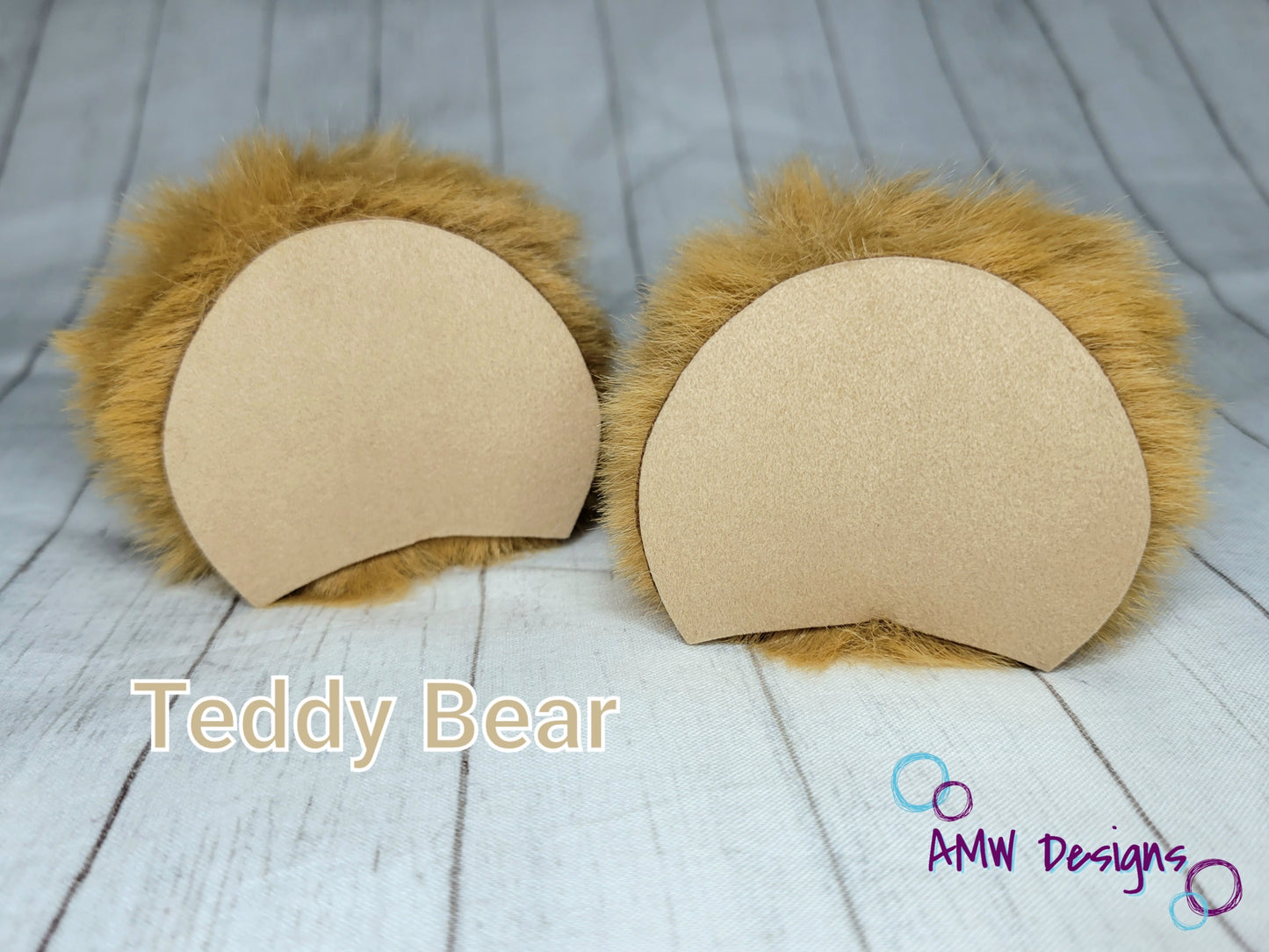 Teddy Bear Ear Pom Piggies