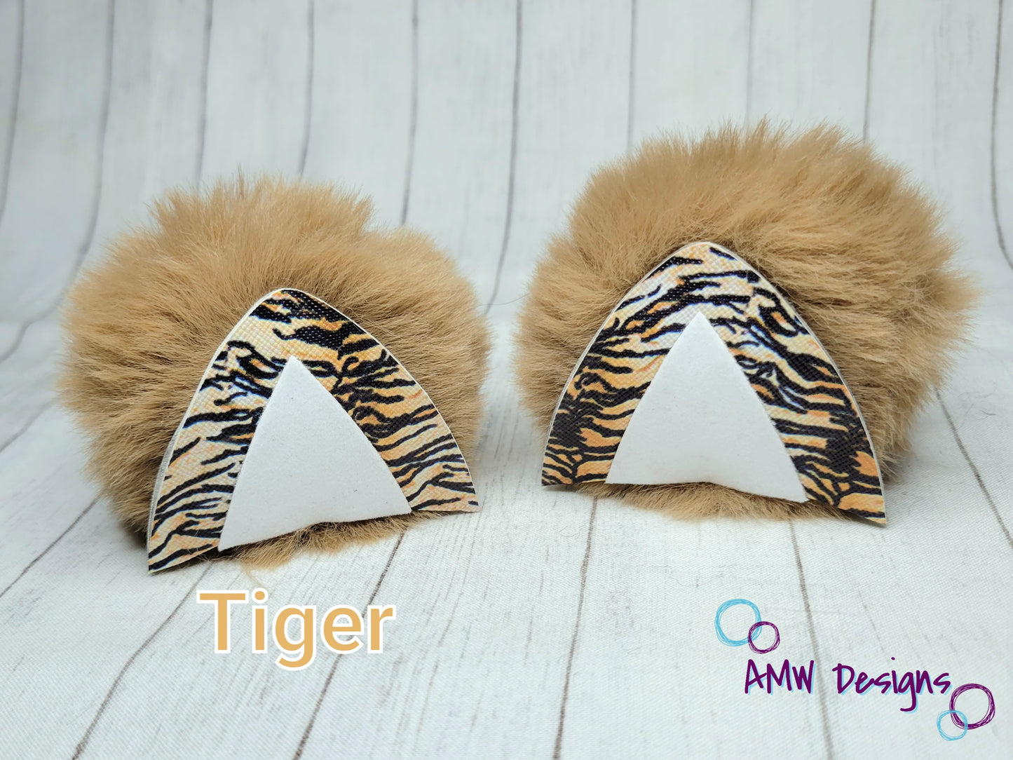 Tiger Ear Pom Piggies