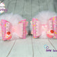 Pink Cupcake Pom Piggies