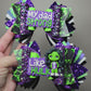 "My Dad is Strong, like the Hulk!" XL Pigtail Bows